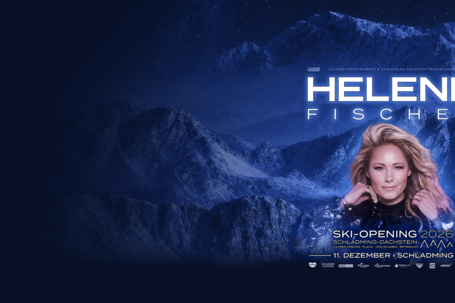 Helene Fischer Ski-Opening 2026 Poster mit Bergkulisse