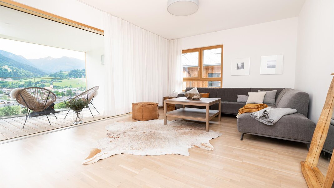 Typ 4E Deluxe_Wohnzimmer | © Schladming-Appartements