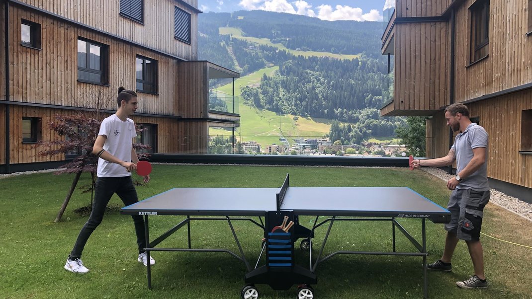 Tischtennis im Sommer | © Schladming-Appartements Tischtennis im Sommer | © Schladming-Appartements